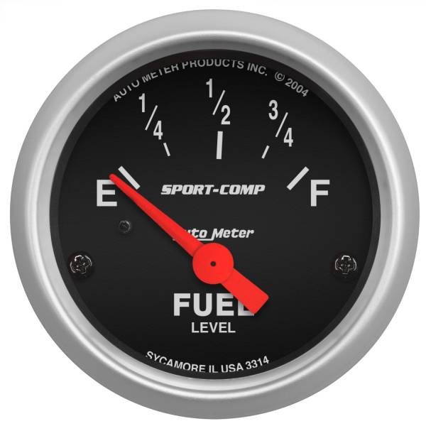 AutoMeter - AutoMeter 2-1/16in. FUEL LEVEL,  0-90 O - 3314