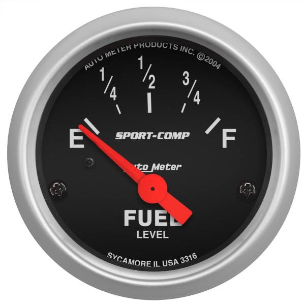 AutoMeter - AutoMeter 2-1/16in. FUEL LEVEL,  240-33 O SSE - 3316