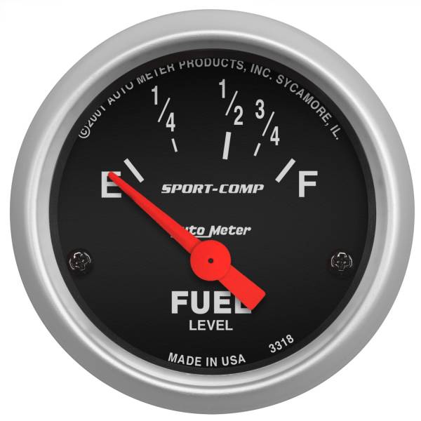 AutoMeter - AutoMeter 2-1/16in. FUEL LEVEL,  16-158 O - 3318