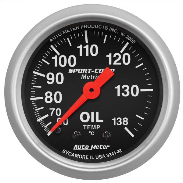 AutoMeter - AutoMeter 2-1/16in. OIL TEMPERATURE,  60-140 deg.C - 3341-M