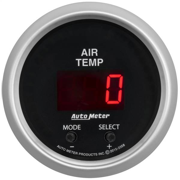 AutoMeter - AutoMeter 2-1/16in. DUAL AIR INTAKE TEMPERATURE,  0-300 deg.F - 3358