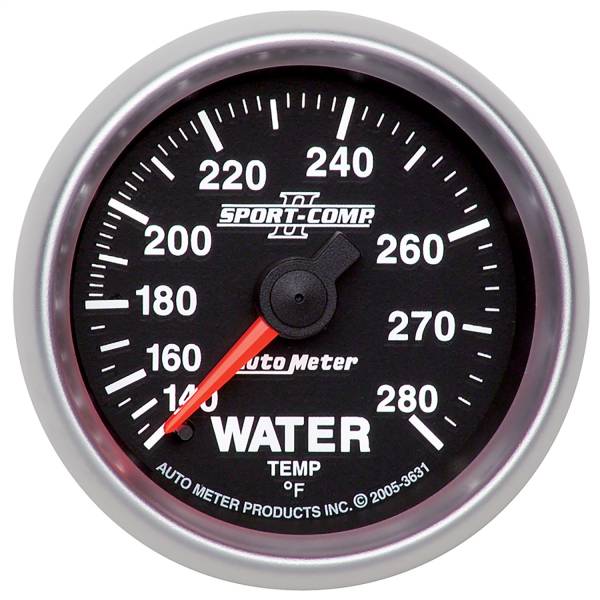 AutoMeter - AutoMeter 2-1/16in. WATER TEMPERATURE,  140-280 deg.F - 3631