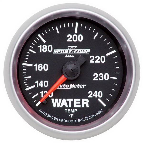 AutoMeter - AutoMeter 2-1/16in. WATER TEMPERATURE,  120-240 deg.F - 3632