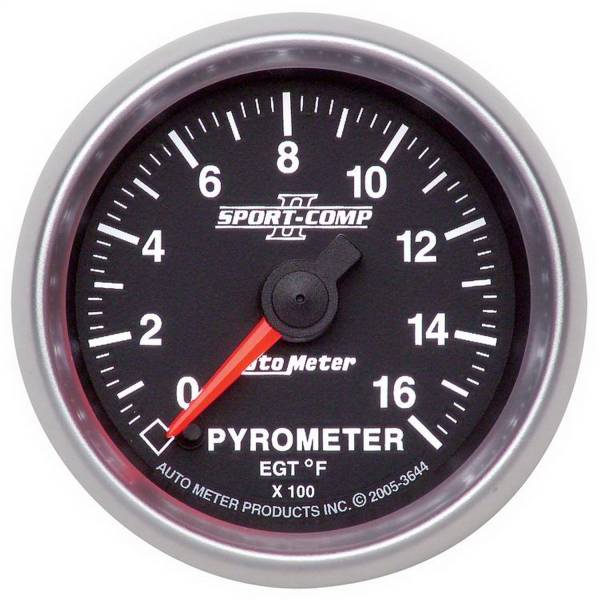 AutoMeter - AutoMeter 2-1/16in. PYROMETER,  0-1600 deg.F - 3644