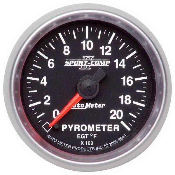 AutoMeter - AutoMeter 2-1/16in. PYROMETER,  0-2000 deg.F - 3645