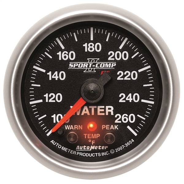AutoMeter - AutoMeter 2-1/16in. WATER TEMPERATURE,  100-260 deg.F - 3654