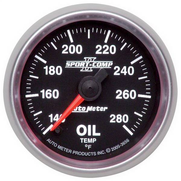 AutoMeter - AutoMeter 2-1/16in. OIL TEMPERATURE,  140-280 deg.F - 3656