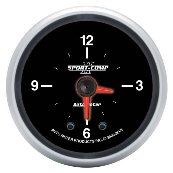 AutoMeter - AutoMeter 2-1/16in. CLOCK,  12 HOUR - 3685