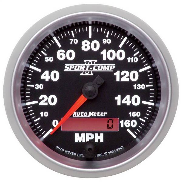 AutoMeter - AutoMeter 3-3/8in. SPEEDOMETER,  0-160 MPH - 3688