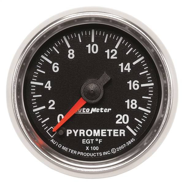 AutoMeter - AutoMeter 2-1/16in. PYROMETER,  0-2000 deg.F - 3845