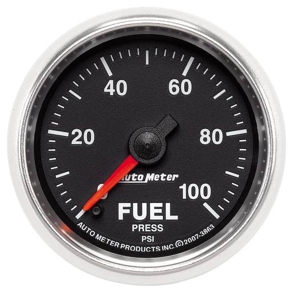 AutoMeter - AutoMeter 2-1/16in. FUEL PRESSURE,  0-100 PSI - 3863