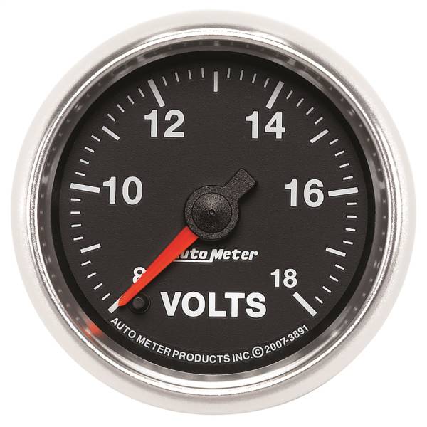 AutoMeter - AutoMeter 2-1/16in. VOLTMETER,  8-18V - 3891