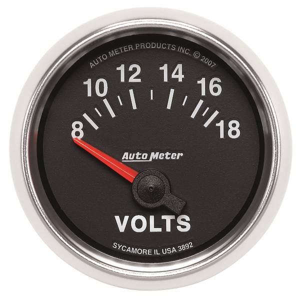 AutoMeter - AutoMeter 2-1/16in. VOLTMETER,  8-18V - 3892