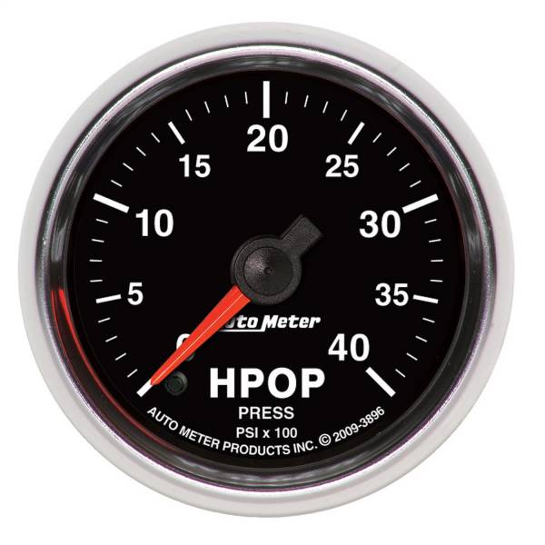 AutoMeter - AutoMeter 2-1/16in. HPOP PRESSURE,  0-4K PSI - 3896