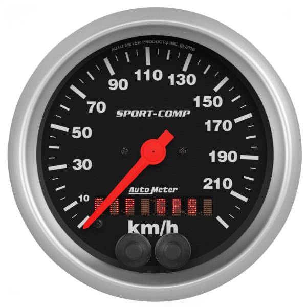 AutoMeter - AutoMeter 3-3/8in. SPEEDO,  225 km/h - 3982-M