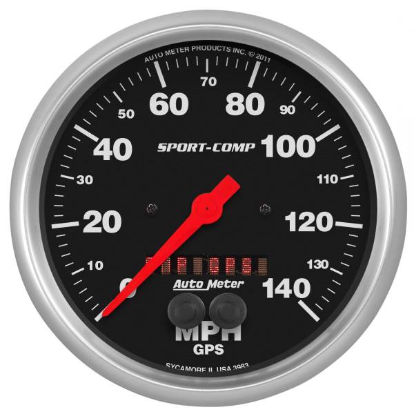 AutoMeter - AutoMeter 5in. GPS SPEEDOMETER,  0-140 MPH - 3983
