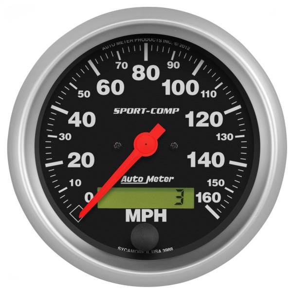AutoMeter - AutoMeter 3-3/8in. SPEEDOMETER,  0-160 MPH - 3988