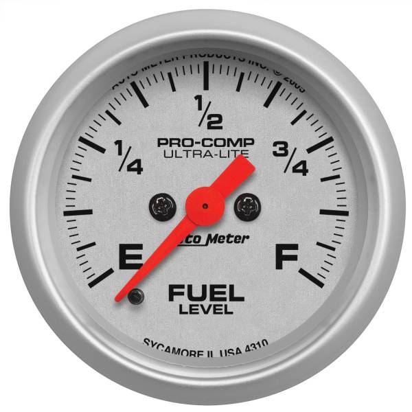 AutoMeter - AutoMeter 2-1/16in. FUEL LEVEL,  PROGRAMMABLE 0-280 O - 4310