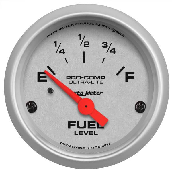 AutoMeter - AutoMeter 2-1/16in. FUEL LEVEL,  240-33 O SSE - 4316