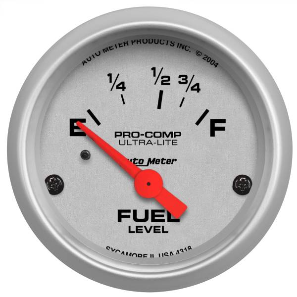 AutoMeter - AutoMeter 2-1/16in. FUEL LEVEL,  16-158 O - 4318