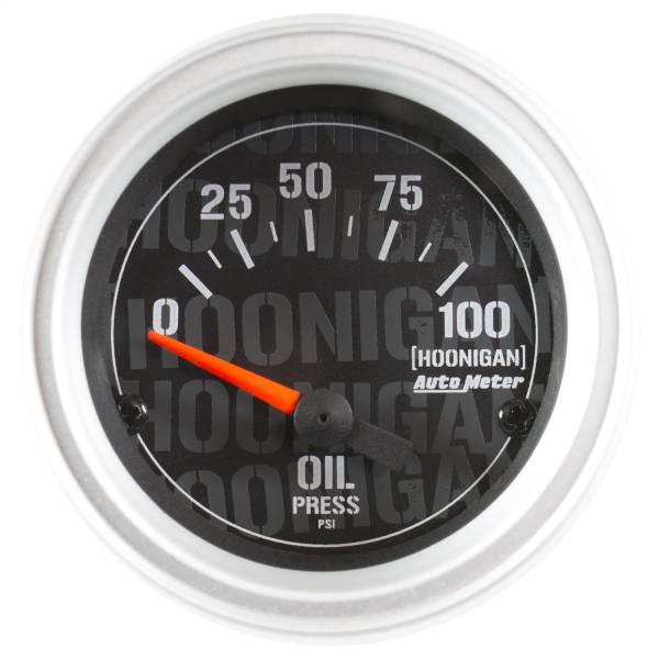 AutoMeter - AutoMeter 2-1/16in. OIL PRESSURE,  100 PSI - 4327-09000