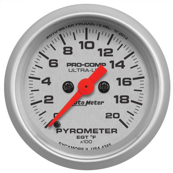 AutoMeter - AutoMeter 2-1/16in. PYROMETER,  0-2000 deg.F - 4345