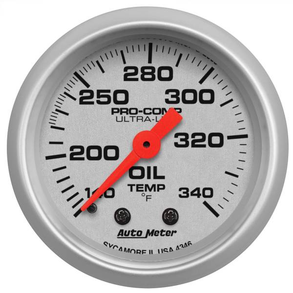 AutoMeter - AutoMeter 2-1/16in. OIL TANK TEMPERATURE,  140-340 deg.F - 4346