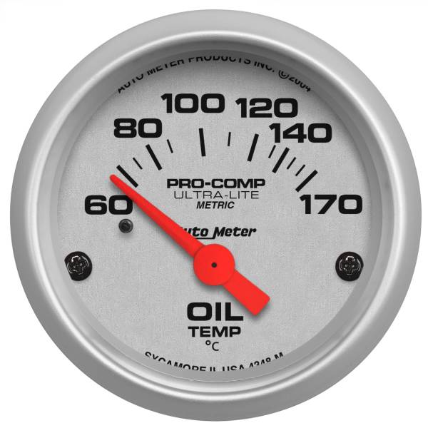 AutoMeter - AutoMeter 2-1/16in. OIL TEMPERATURE,  60-170 deg.C - 4348-M
