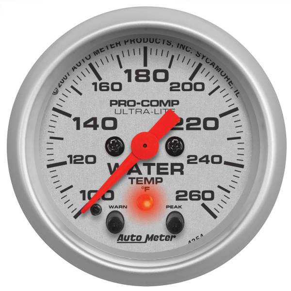 AutoMeter - AutoMeter 2-1/16in. WATER TEMPERATURE,  100-260 deg.F - 4354
