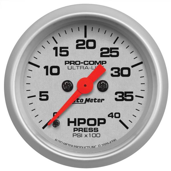 AutoMeter - AutoMeter 2-1/16in. HPOP PRESSURE,  0-4K PSI - 4396