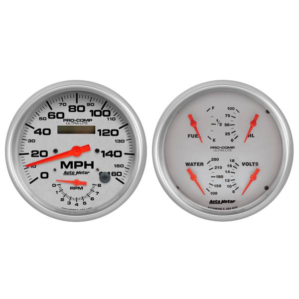 AutoMeter - AutoMeter 2 PC. GAUGE KIT,  5in. QUAD/TACH/SPEEDO - 4405