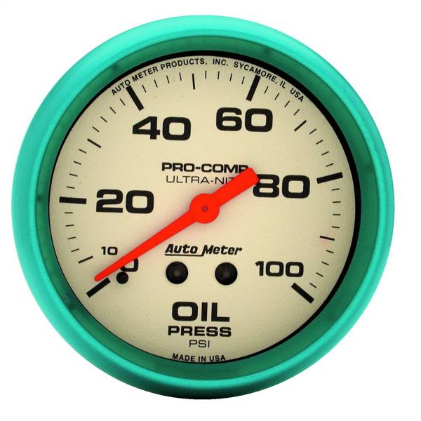 AutoMeter - AutoMeter 2-5/8in. OIL PRESSURE,  0-100 PSI - 4521