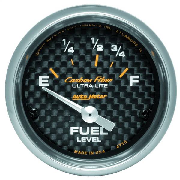 AutoMeter - AutoMeter 2-1/16in. FUEL LEVEL,  73-10 O - 4715