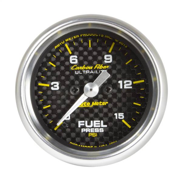 AutoMeter - AutoMeter 2-1/16in. FUEL PRESSURE,  0-15 PSI - 4761