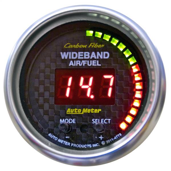 AutoMeter - AutoMeter 2-1/16in. WIDEBAND PRO AIR/FUEL RATIO,  6:1-20:1 AFR - 4778