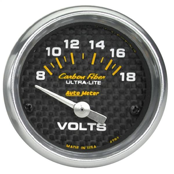 AutoMeter - AutoMeter 2-1/16in. VOLTMETER,  8-18V - 4791