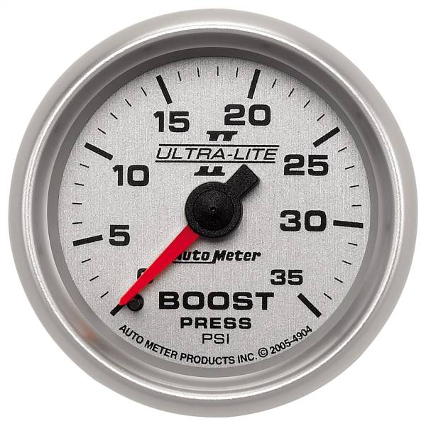 AutoMeter - AutoMeter 2-1/16in. BOOST,  0-35 PSI - 4904