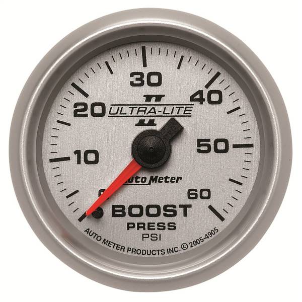 AutoMeter - AutoMeter 2-1/16in. BOOST,  0-60 PSI - 4905