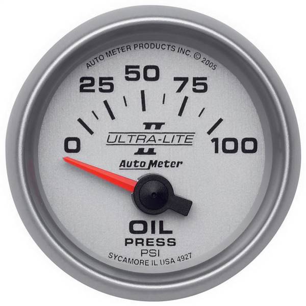 AutoMeter - AutoMeter 2-1/16in. OIL PRESSURE,  0-100 PSI - 4927