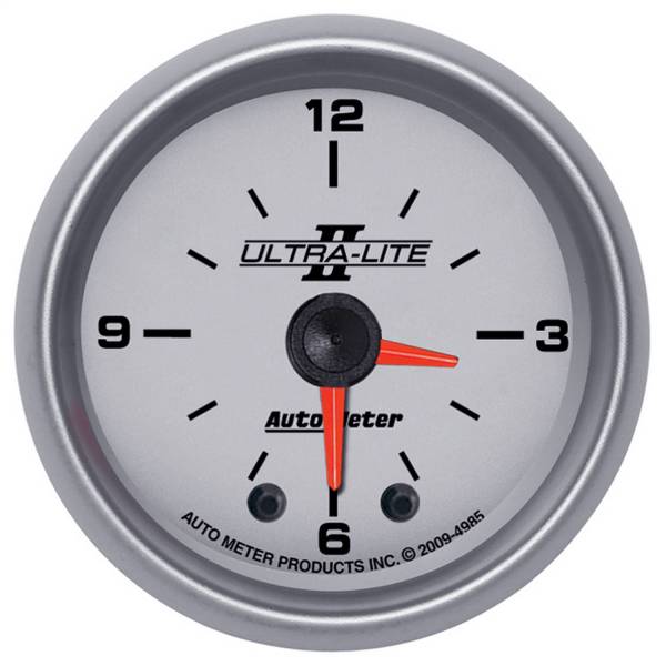 AutoMeter - AutoMeter 2-1/16in. CLOCK,  12 HOUR - 4985