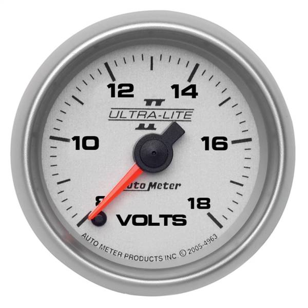 AutoMeter - AutoMeter 2-1/16in. VOLTMETER,  8-18V - 4991