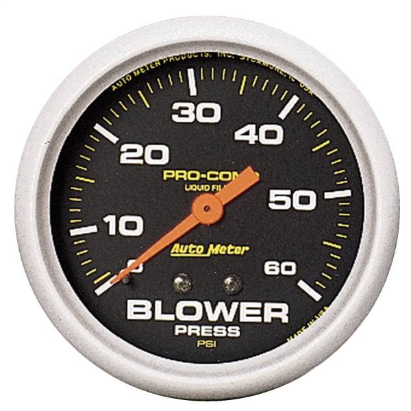 AutoMeter - AutoMeter 2-5/8in. BLOWER PRESSURE,  0-60 PSI - 5402