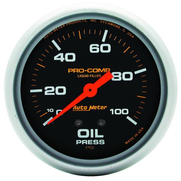 AutoMeter - AutoMeter 2-5/8in. OIL PRESSURE,  0-100 PSI - 5421