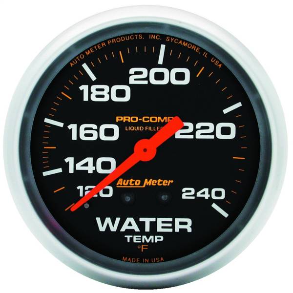 AutoMeter - AutoMeter 2-5/8in. WATER TEMPERATURE,  120-240 deg.F - 5432