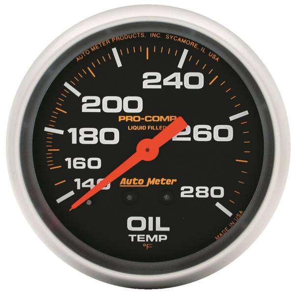 AutoMeter - AutoMeter 2-5/8in. OIL TEMPERATURE,  140-280 deg.F - 5443