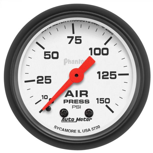 AutoMeter - AutoMeter 2-1/16in. AIR PRESSURE,  0-150 PSI - 5720