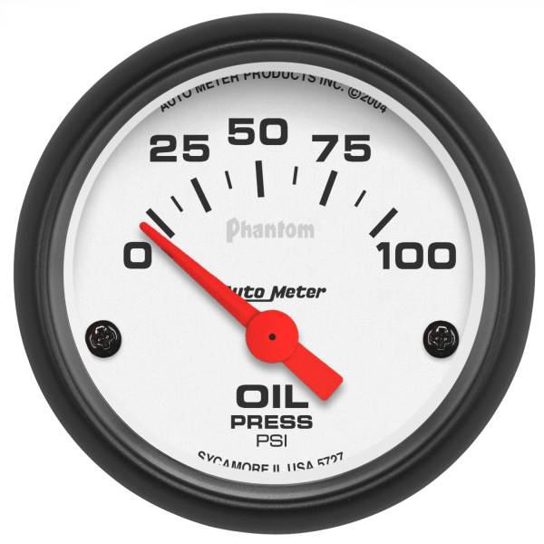 AutoMeter - AutoMeter 2-1/16in. OIL PRESSURE,  0-100 PSI - 5727