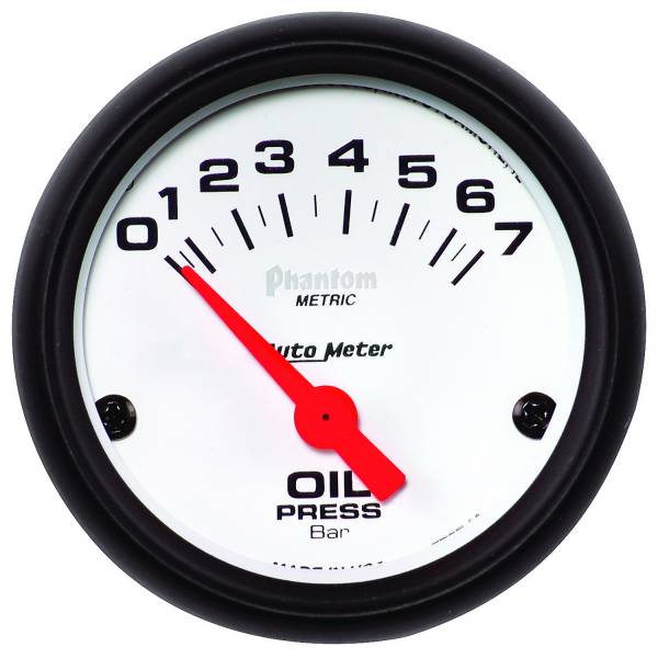 AutoMeter - AutoMeter 2-1/16in. OIL PRESSURE,  0-7 BAR - 5727-M