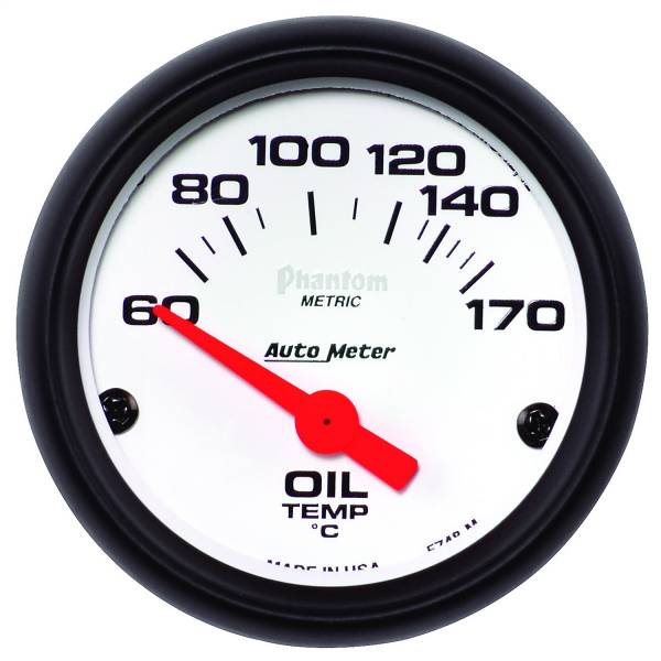 AutoMeter - AutoMeter 2-1/16in. OIL TEMPERATURE,  60-170 deg.C - 5748-M