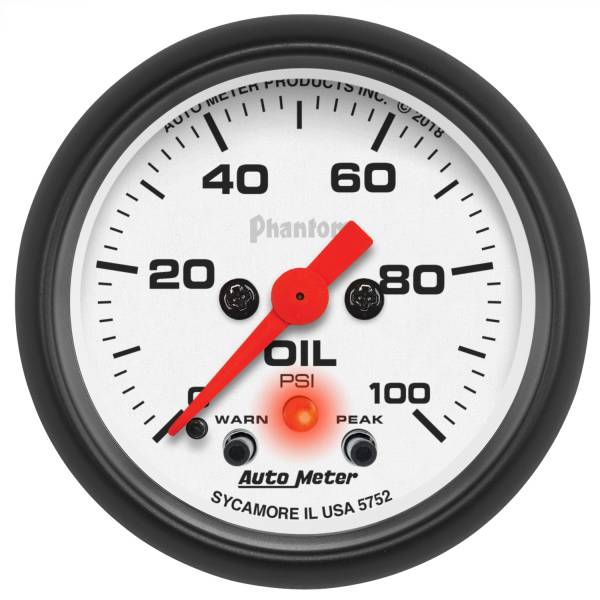 AutoMeter - AutoMeter 2-1/16in. OIL PRESSURE,  0-100 PSI - 5752